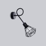 Applique murale industrielle noir avec bras orientable façon lampe araignée