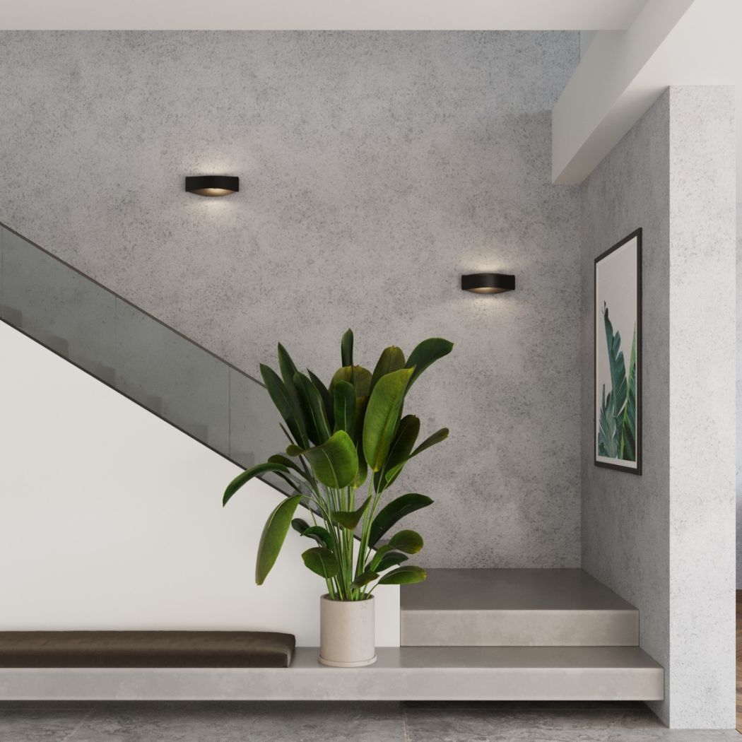 Applique murale design et graphique en métal noir ou blanc - zoom matière