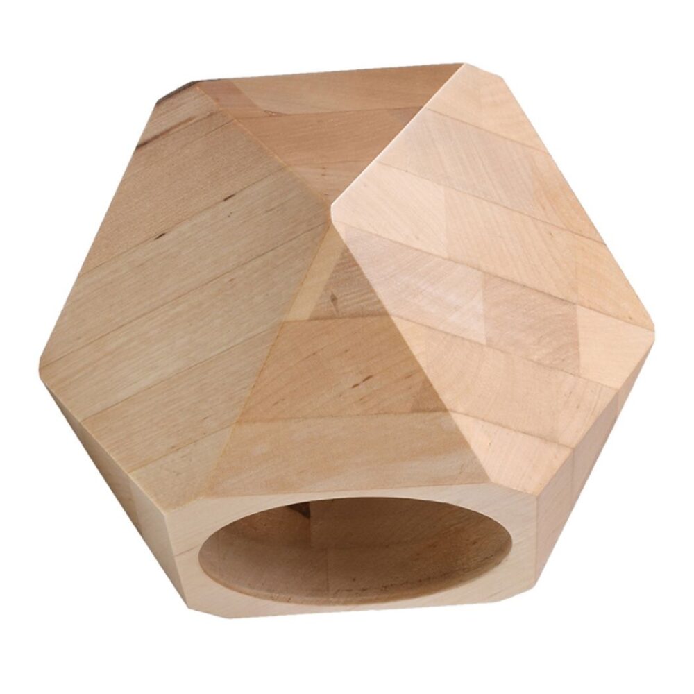 Applique murale géométrique en bois naturel — vue principale