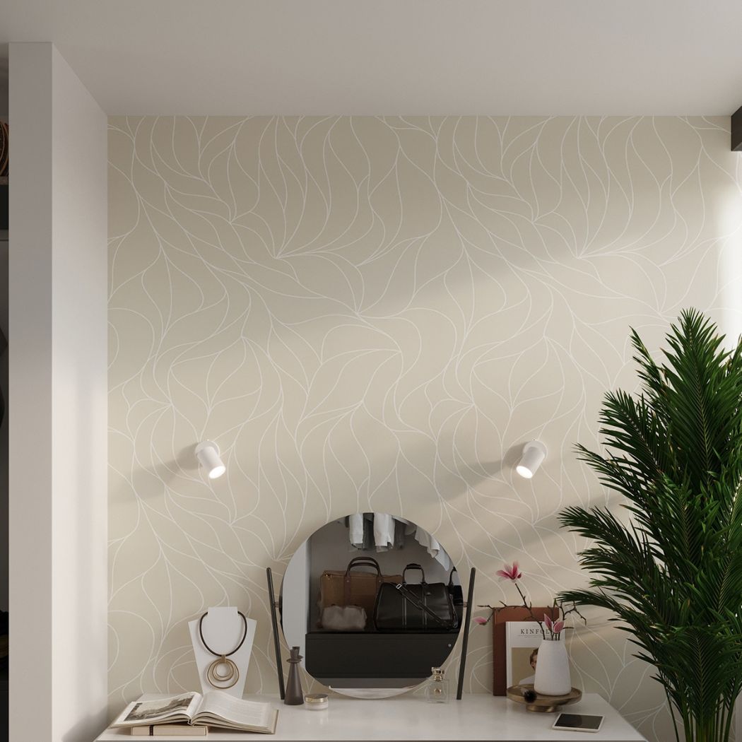 Applique murale spot orientable en métal noir ou blanc - détail