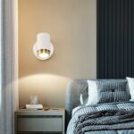 Applique spot moderne directionnel en acier - vue de face