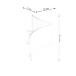 Applique murale design en forme de spirale - zoom matière