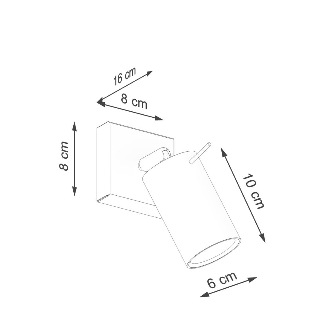 Applique murale moderne spot orientable à coloris tendance - mise en scène intérieur