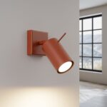 Applique murale moderne spot orientable à coloris tendance - détail