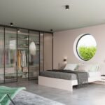 Lustre plafonnier design avec abat-jour rond ajouré en métal - détail