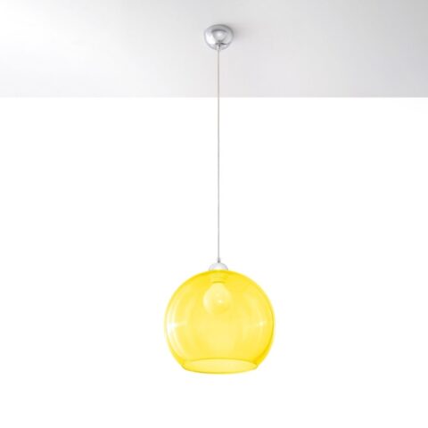 Suspension globe en verre design en plusieurs coloris