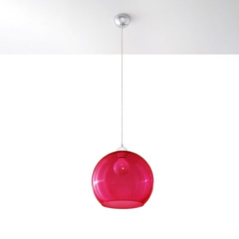 Suspension globe en verre design en plusieurs coloris