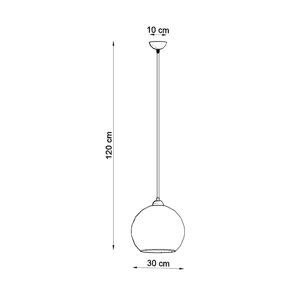 Suspension globe en verre design en plusieurs coloris