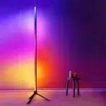 Lampadaire intelligent LED d’angle atmosphère créative - vue de côté