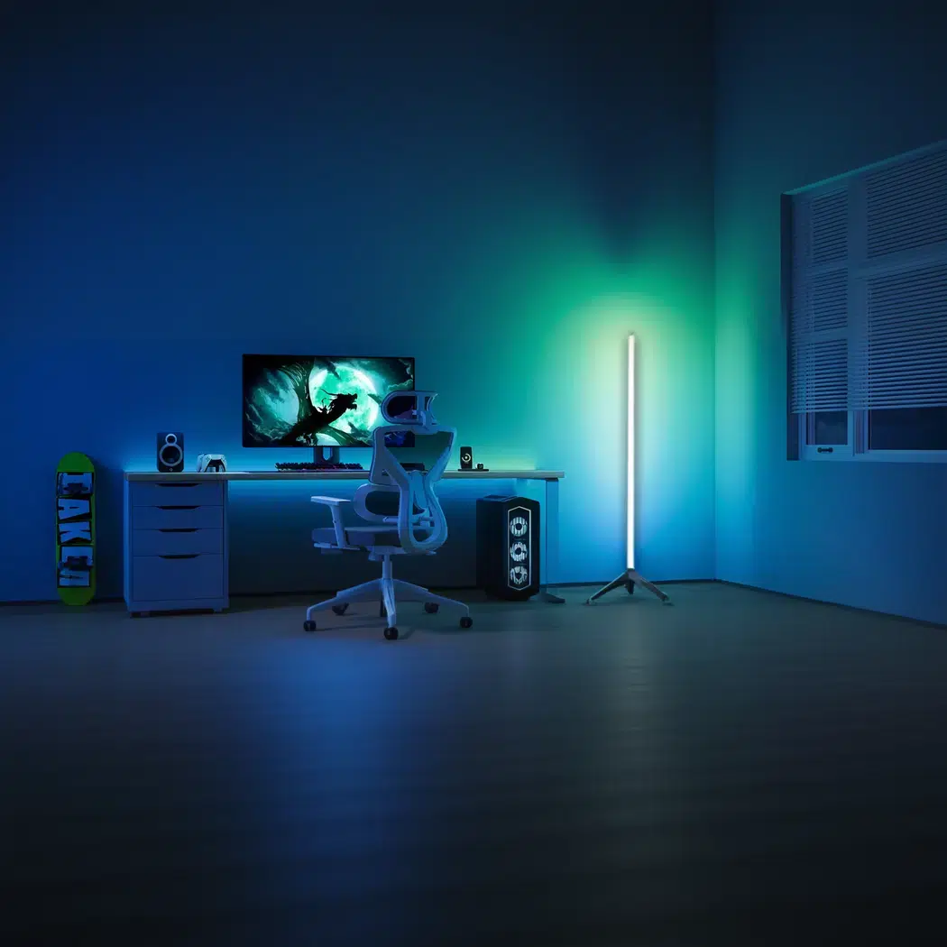 Lampadaire intelligent LED d’angle atmosphère créative