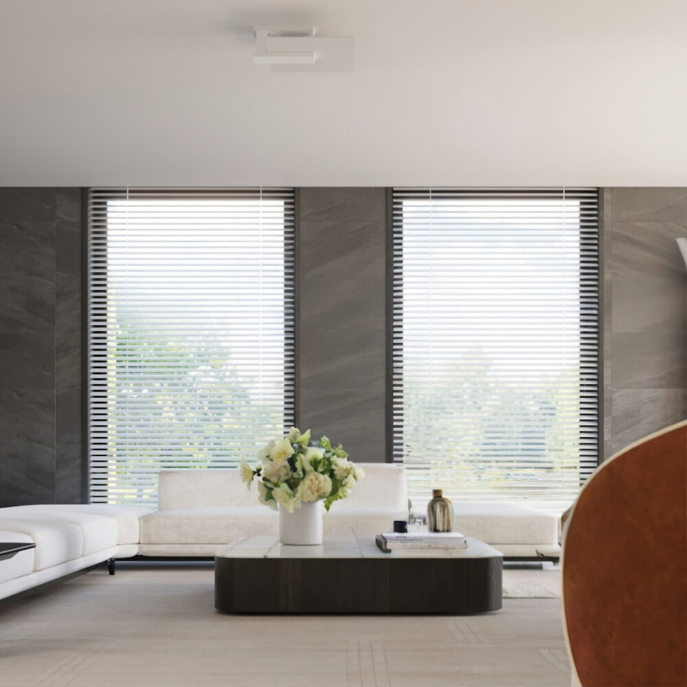 Lustre plafonnier verre et bois au charme naturel - vue d'ensemble