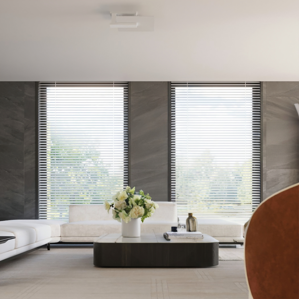 Lustre plafonnier verre et bois au charme naturel - vue d'ensemble
