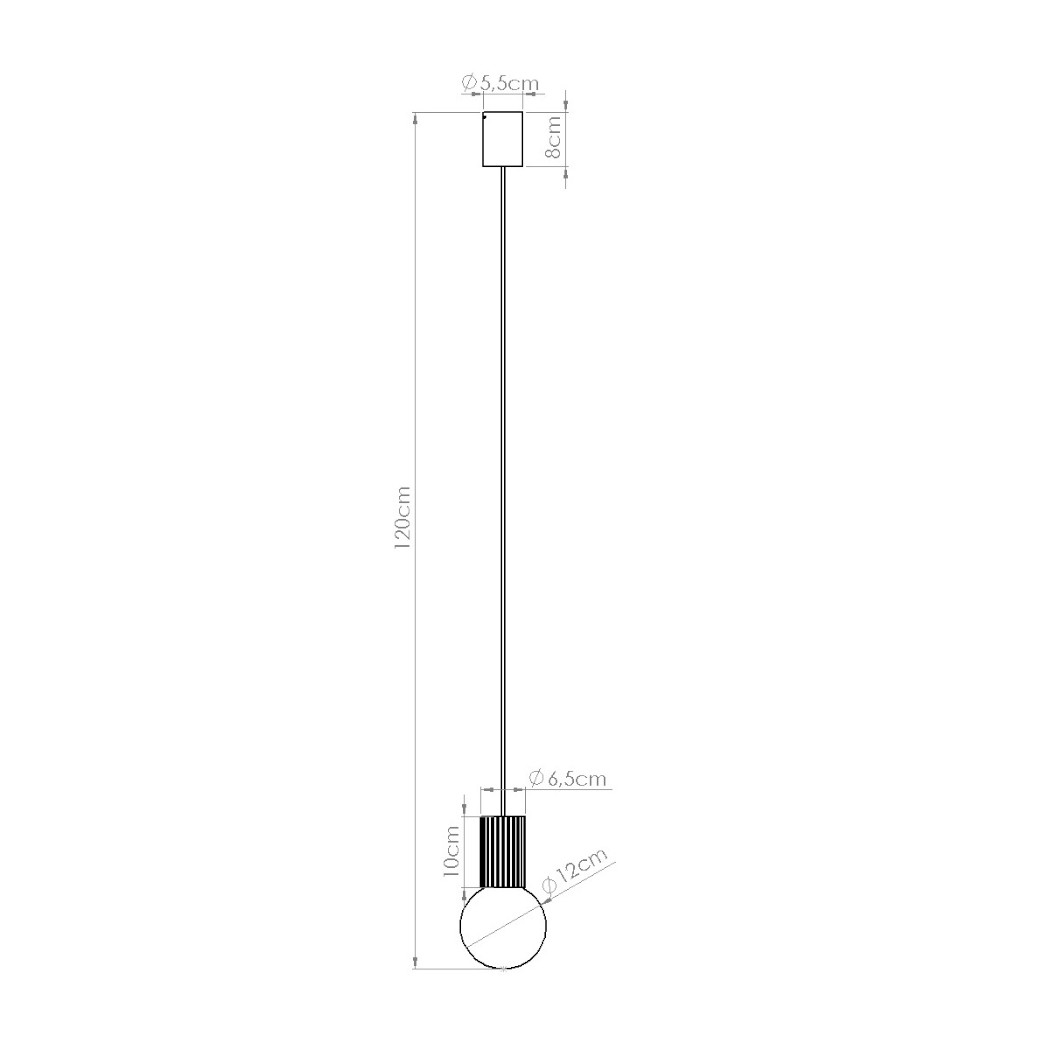Suspension minimaliste design aux teintes vibrantes - zoom matière
