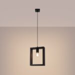 Suspension scandinave bois Wengé au design épuré — vue principale