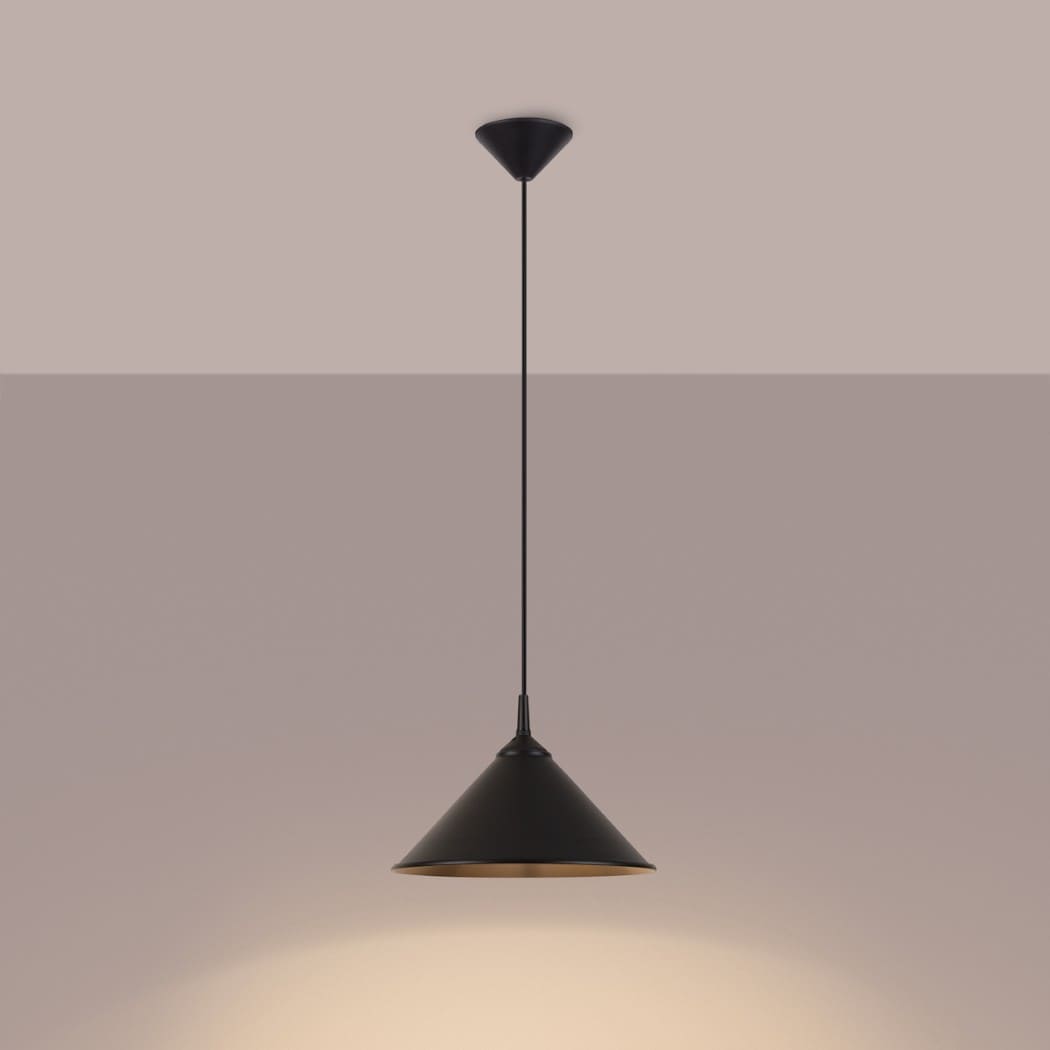 Suspension minimaliste cône design en métal
