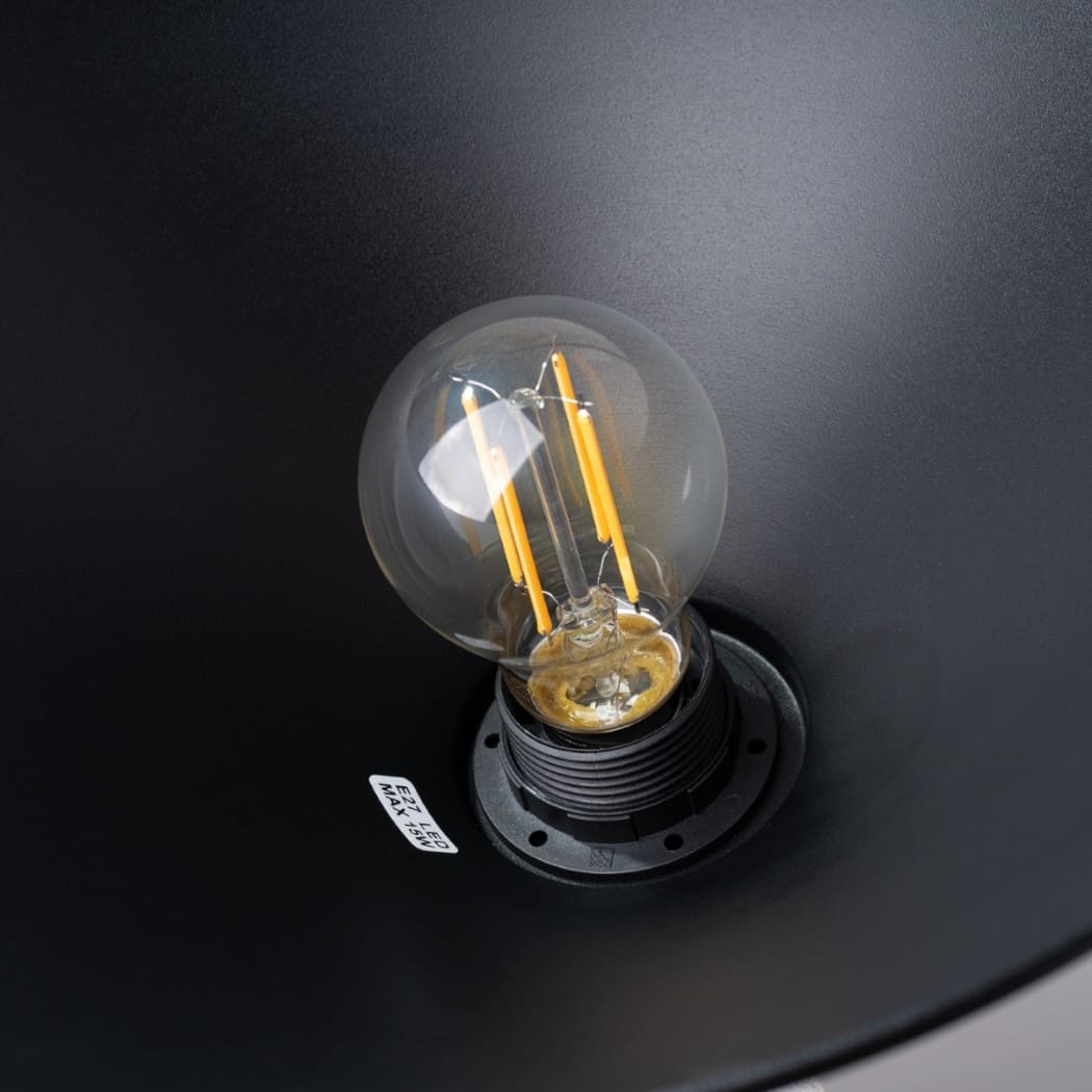 Suspension minimaliste cône design en métal - vue de face