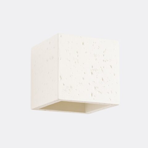 Applique murale moderne en béton cubique beige ou vert