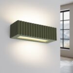 Applique murale design cannelé couleurs contemporaines