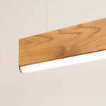 Suspension linéaire chêne design moderne — vue principale