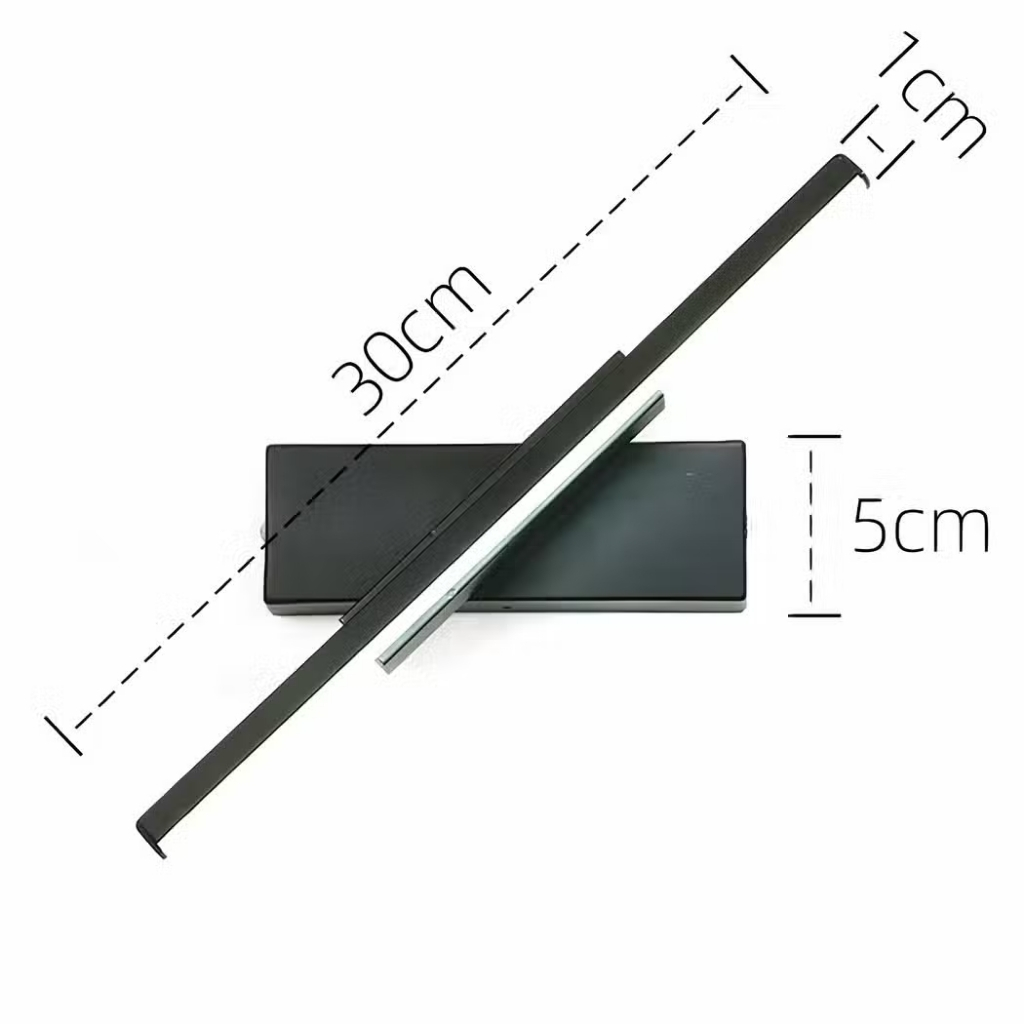 Applique murale LED barre pivotante orientable - vue de côté