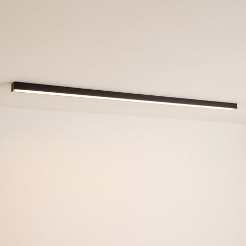 Plafonnier réglette LED de 67 cm noir