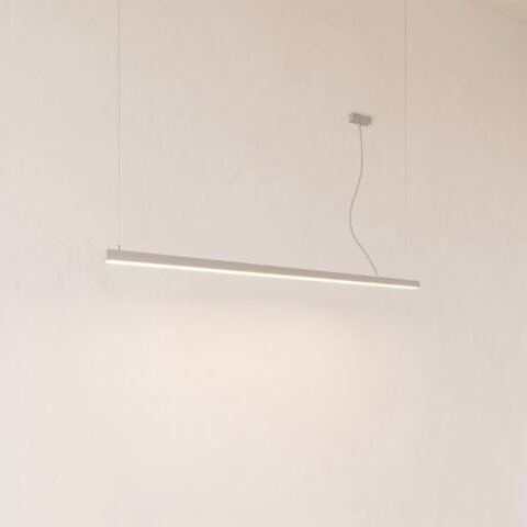 Suspension réglette LED de 90 cm grise
