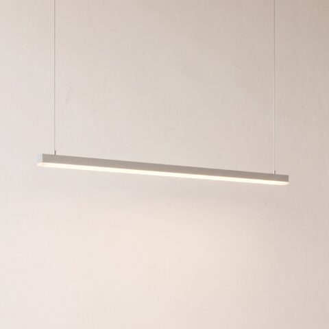 Suspension réglette LED de 150 cm grise