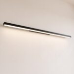 Applique murale réglette LED de 150 cm noire
