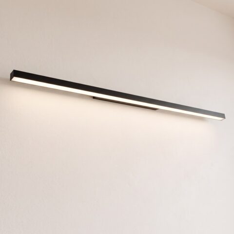 Applique murale réglette LED de 150 cm noire