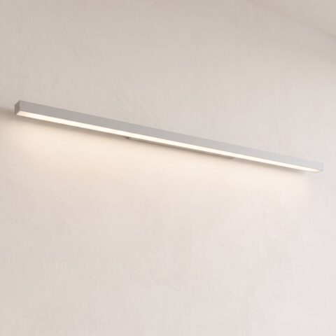 Applique murale réglette LED de 150 cm grise