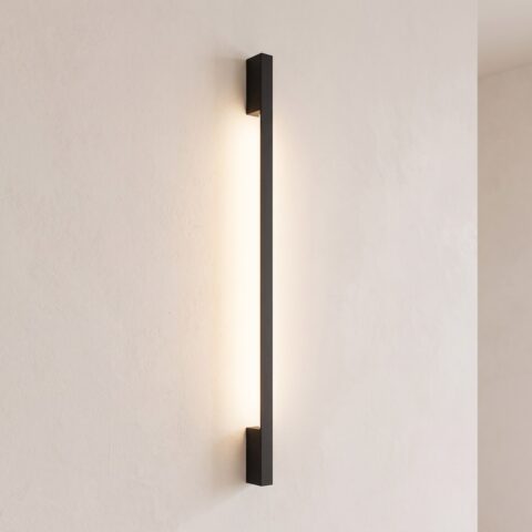 Applique murale LED verticale de 120 cm noire
