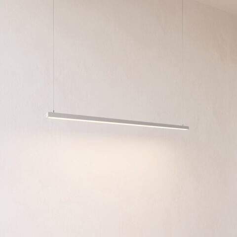 Suspension réglette LED de 200 cm grise